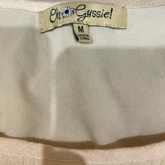 Creme embroidered tunic style top with bell sleeves - Picture 6 of 6